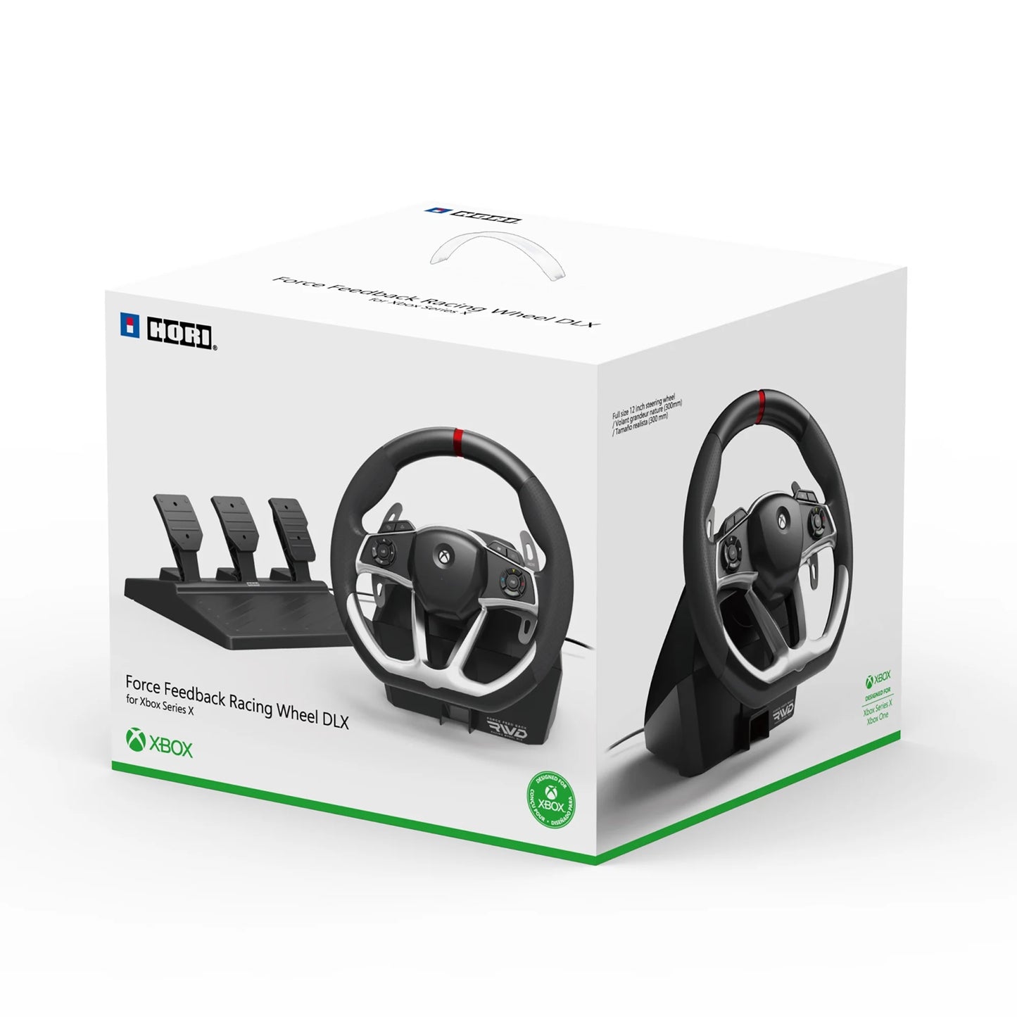 Force Feedback Racing Wheel DLX - Wheel and Pedals Set - for Microsoft Xbox One, Microsoft Xbox Series S, Microsoft Xbox Series X
