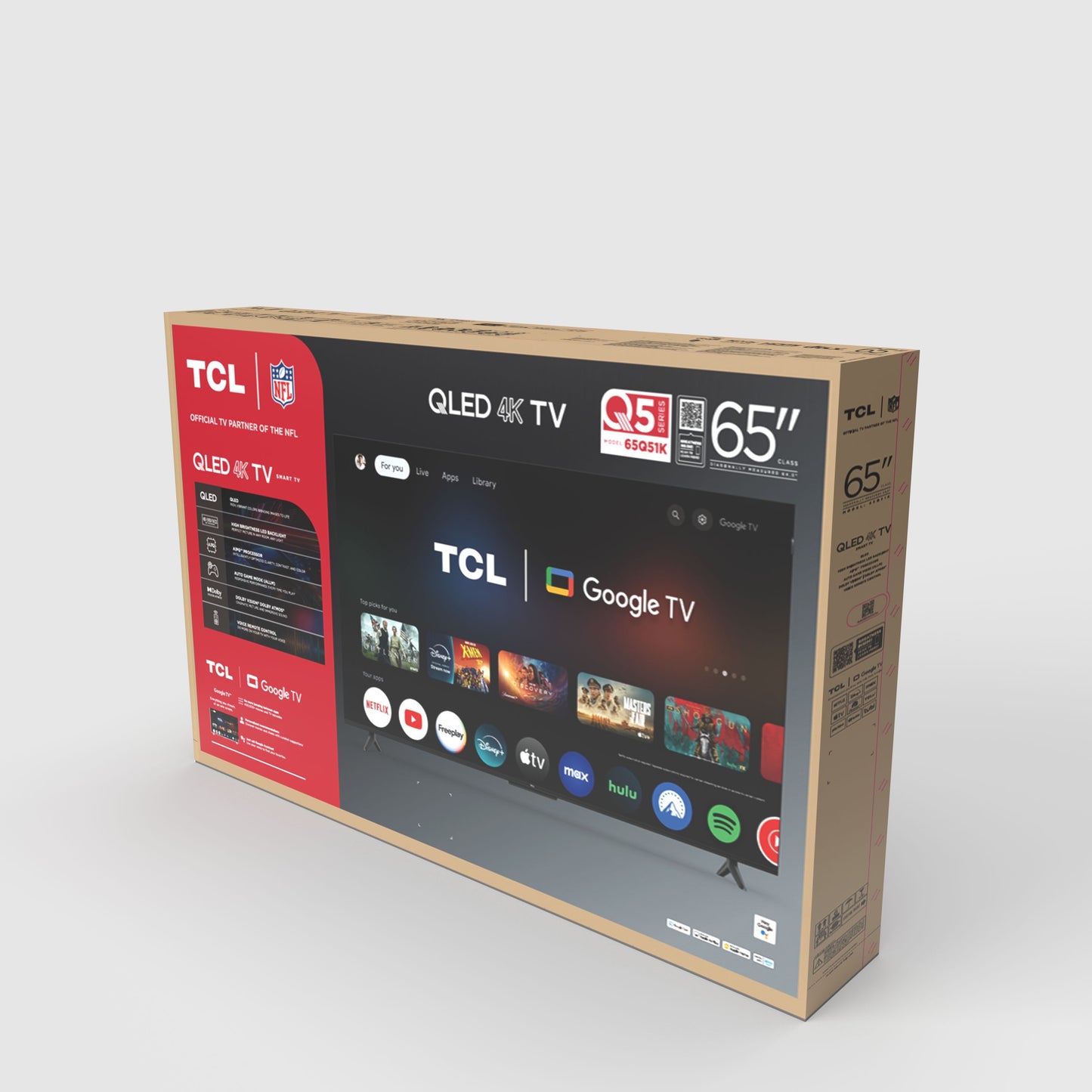 65" Q Series (NEW 2025) 4K UHD HDR QLED Smart TV with Google TV – 65Q51K