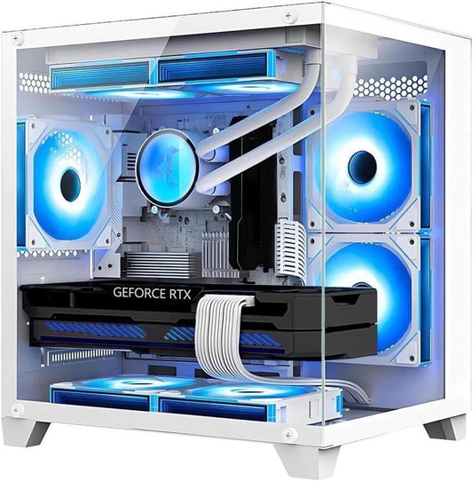 Gaming PC -AMD Ryzen 5 5600G 3.9Ghz - RTX 3060 12GB -16GB DDR4 RAM -1TB Pcie SSD -240 Liquid Cooler -WIFI &Bluetooth Ready -RGB Fans-Windows 11 Pro Desktop Computer