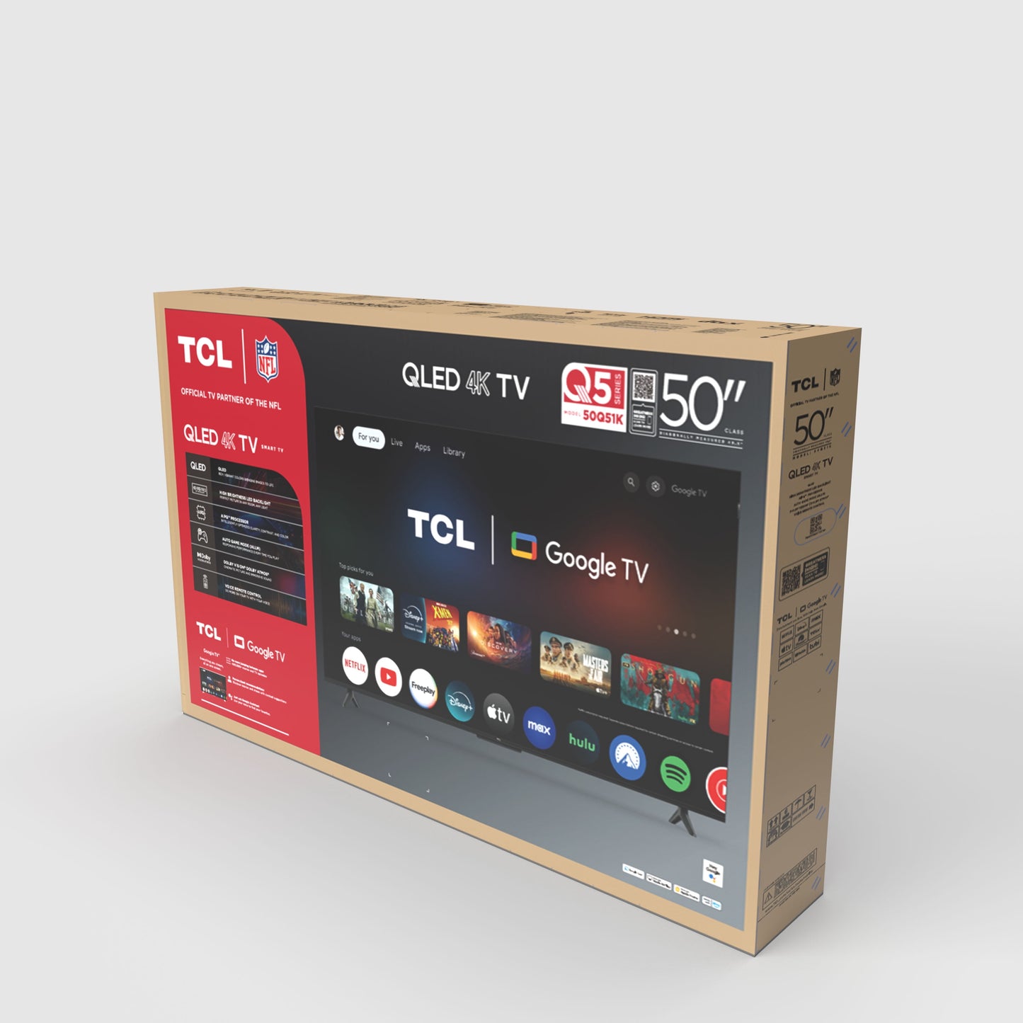 50" Q Series (NEW 2025) 4K UHD HDR QLED Smart TV with Google TV – 50Q51K