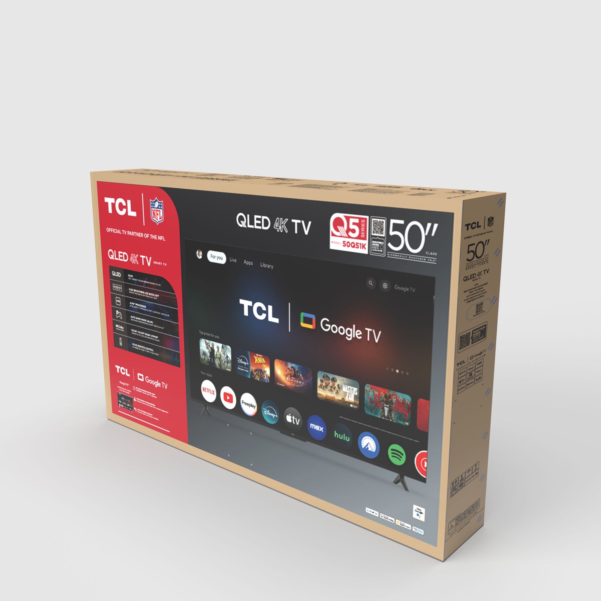 50" Q Series (NEW 2025) 4K UHD HDR QLED Smart TV with Google TV – 50Q51K