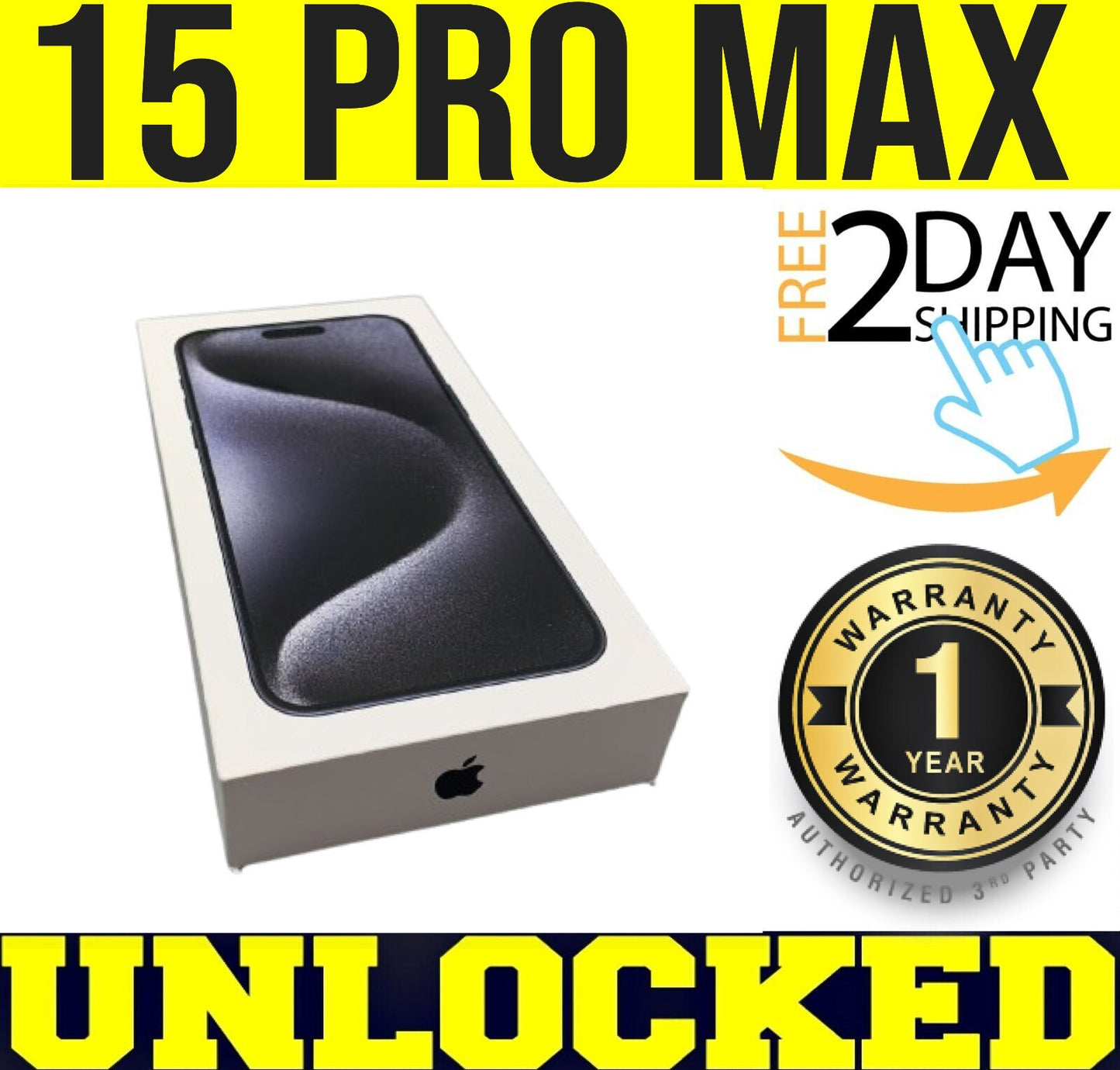 APPLE IPHONE 15 PRO MAX 256GB BLUE (FACTORY UNLOCKED) ✅1 YEAR WARRANTY✅ ❖SEALED❖