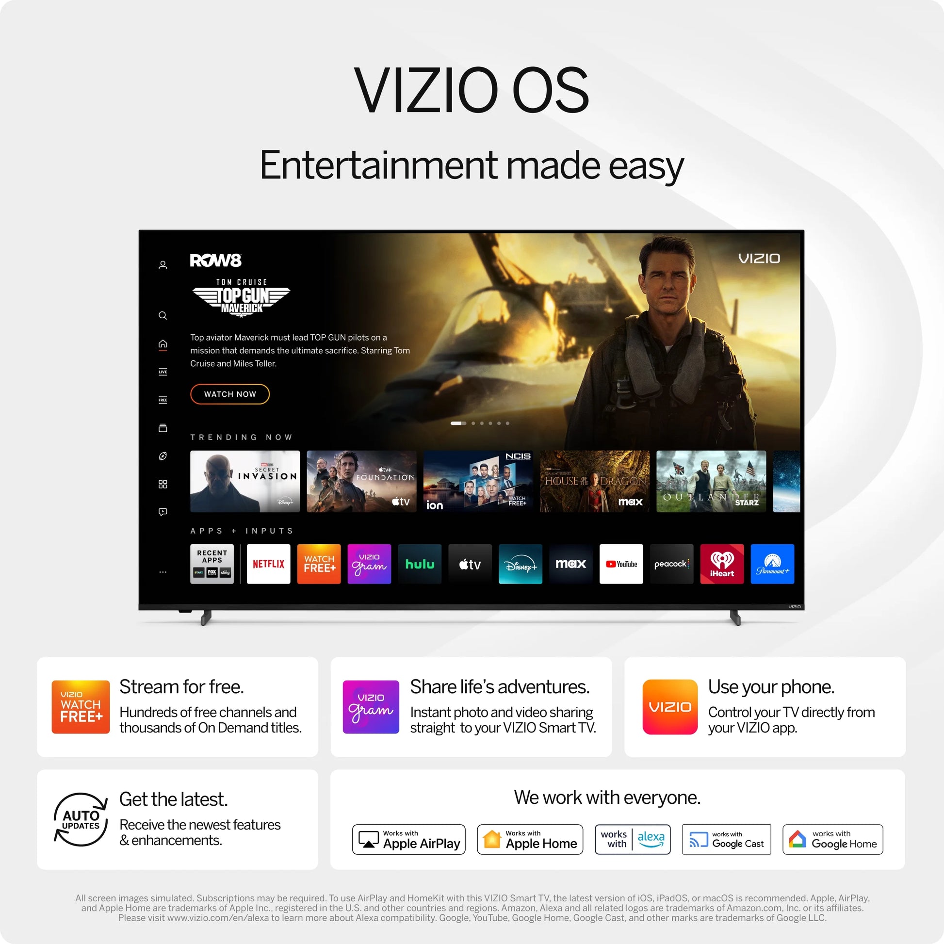 43" Class Quantum 4K QLED HDR Smart TV (VQD43M-0801)