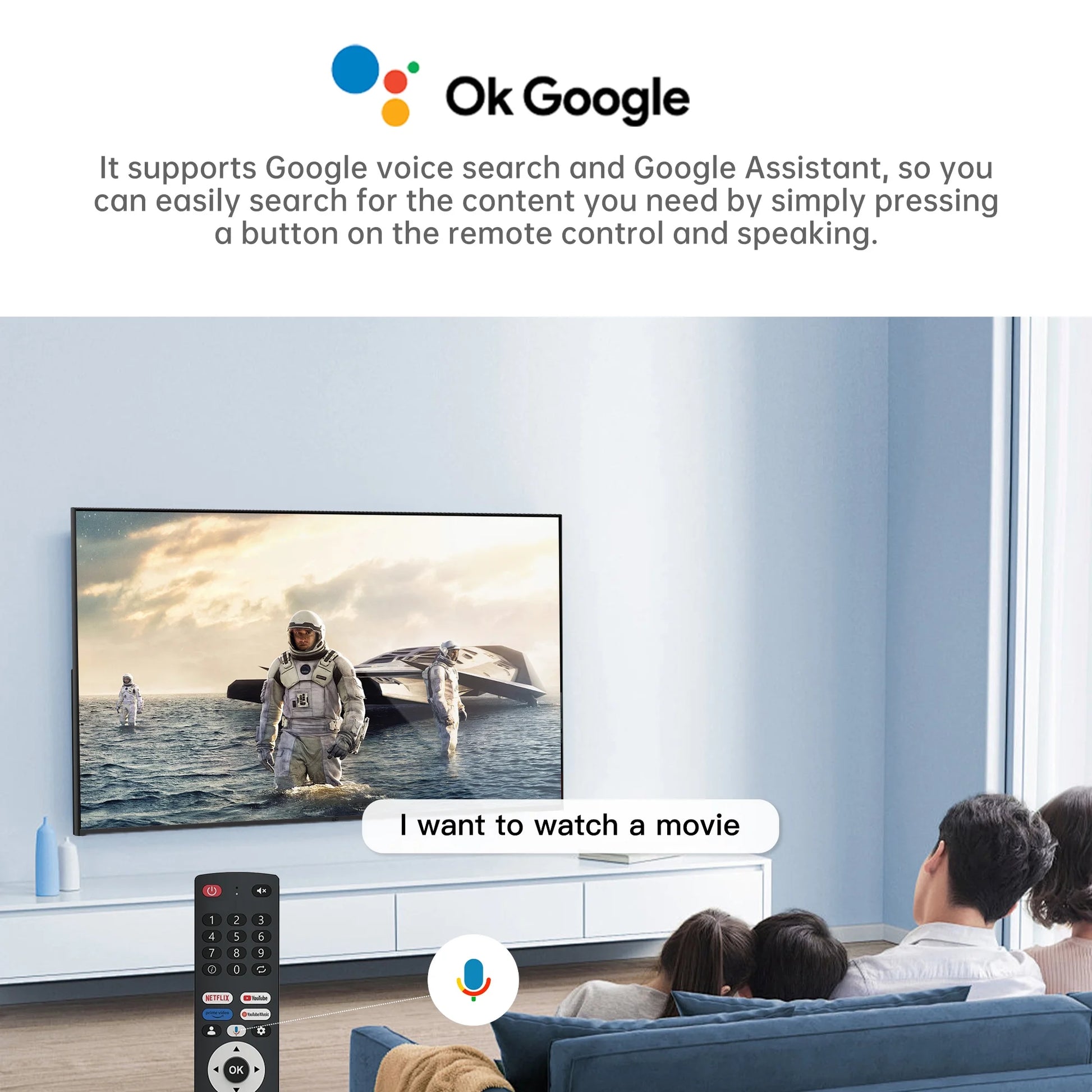 65" UHD 4K Google Smart LED TV