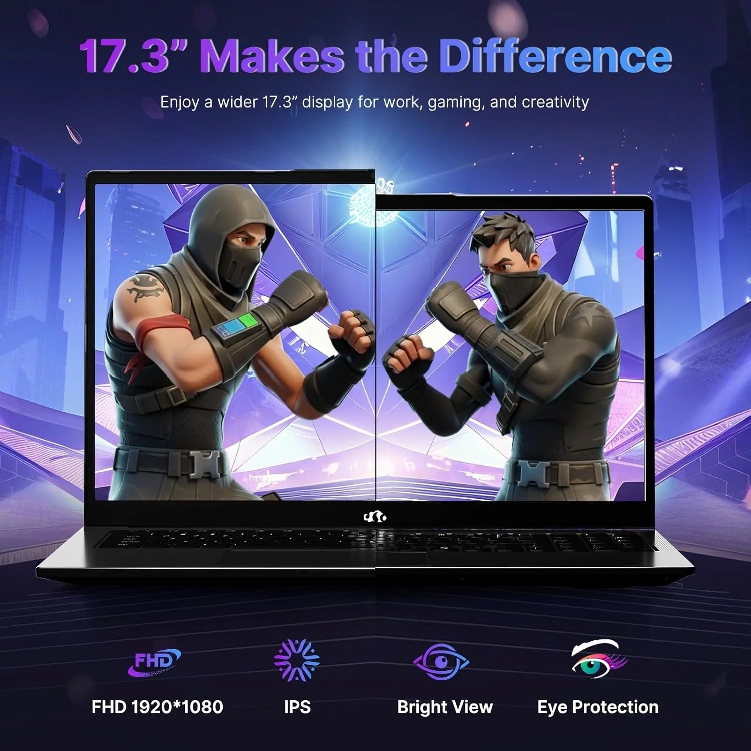 Gaming Laptop 17.3" Ryzen 9 8945HS,32GB RAM, 1TB SSD, Radeon 780M Graphics, PD 100W Type-C 4.0, AI&VR Ready Copilot+ PC, Backlit Keyboard Fingerprint