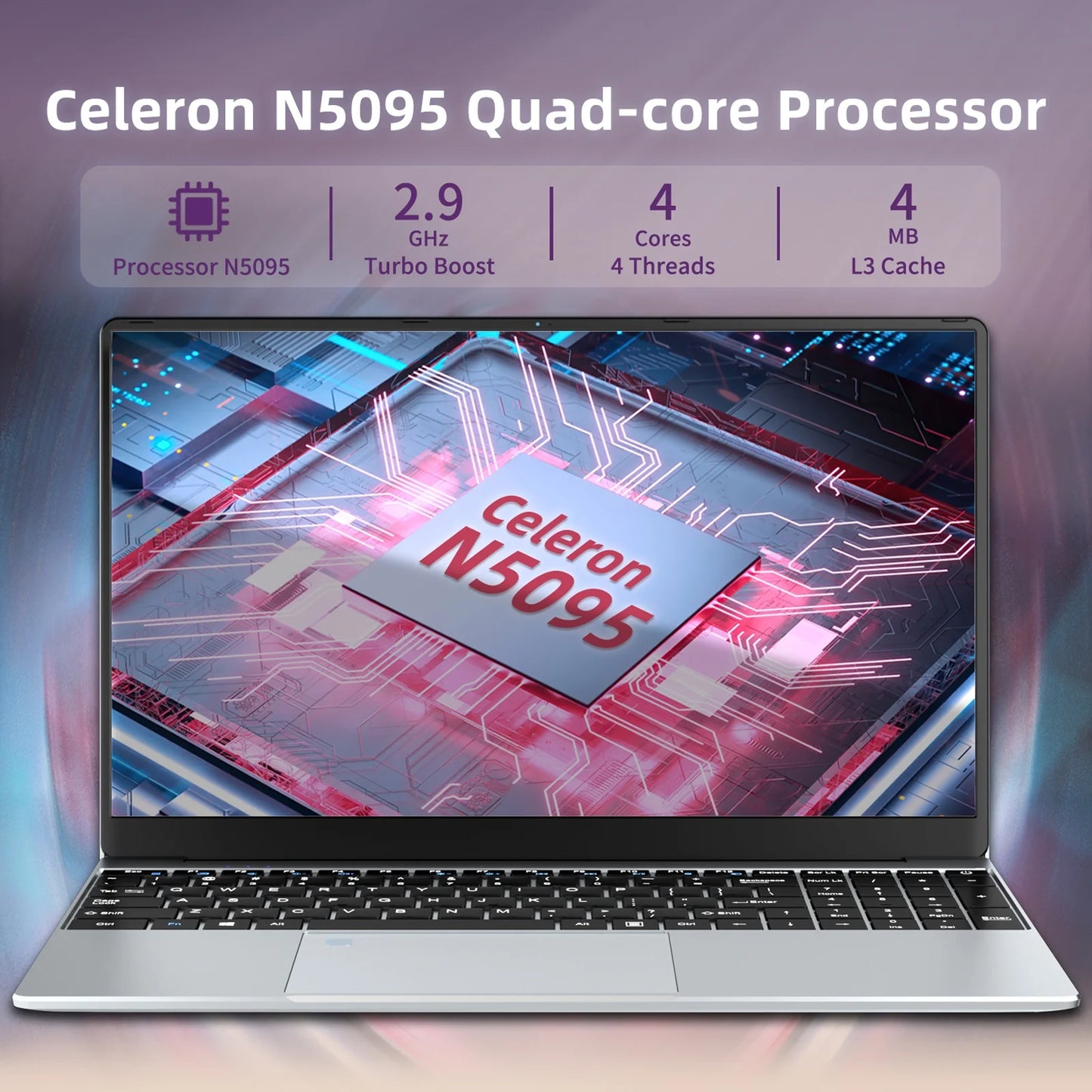 Gaming Laptop N5095, 15.6 Inch Laptop Computer, Laptops 24GB RAM 1TB Ssd,Laptops Gamer 180 Angle Opening, Fingerprint Unlock Backlit Keyboard 1920X1080 FHD IPS Wifi 5 for Student Business Work