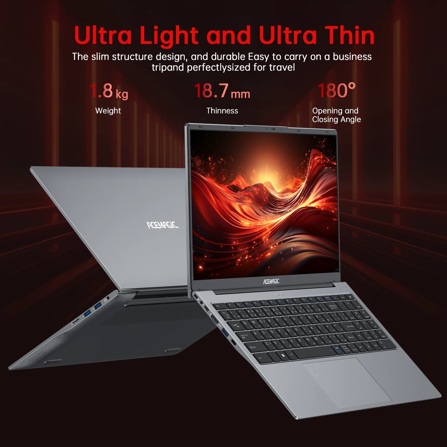 15.6'' FHD Gaming Laptop AMD Ryzen 7 5700U up to 4.3Ghz 16GB DDR4 512GB SSD with Windows 11 Pro