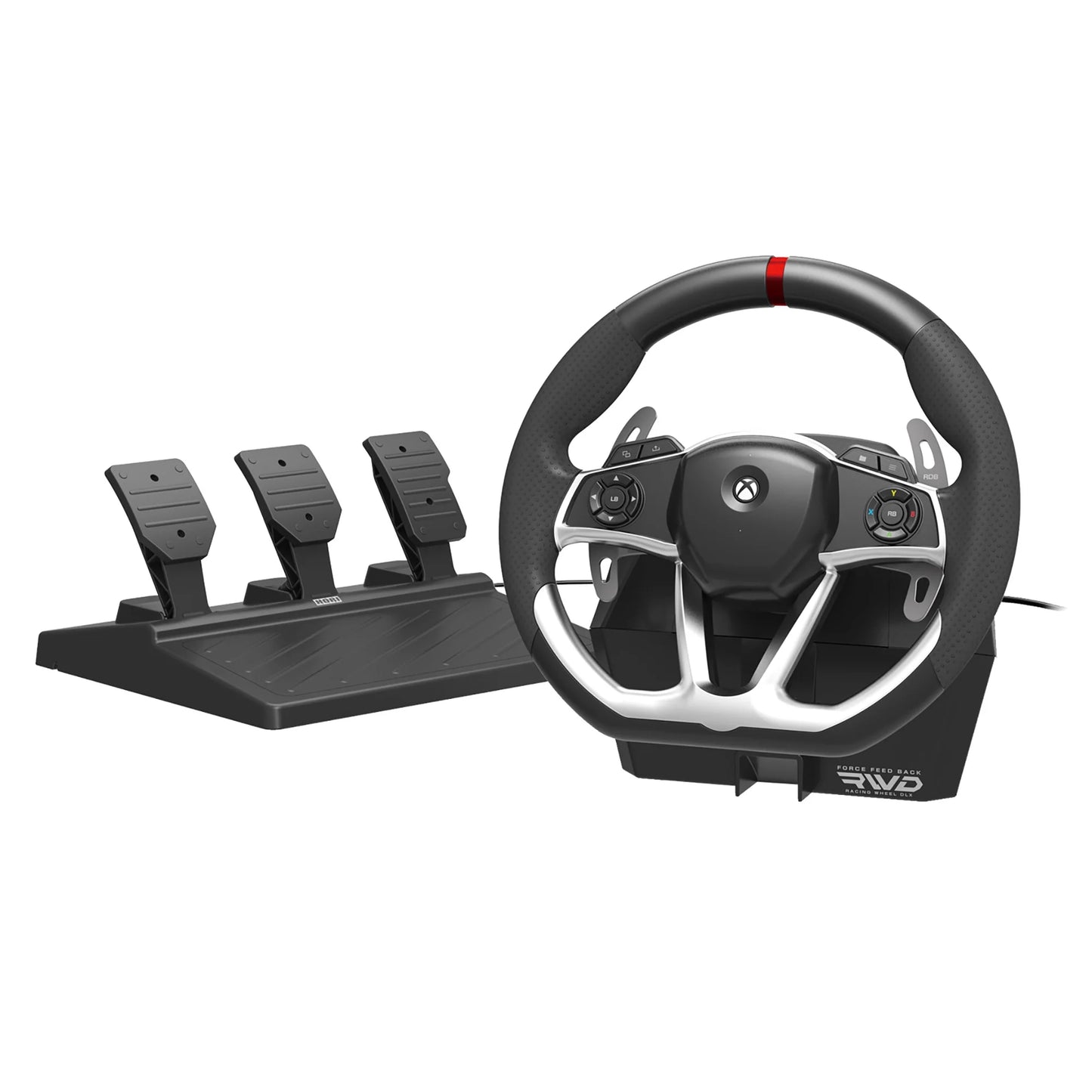 Force Feedback Racing Wheel DLX - Wheel and Pedals Set - for Microsoft Xbox One, Microsoft Xbox Series S, Microsoft Xbox Series X