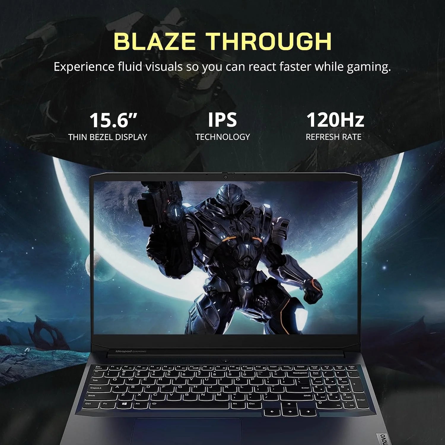 Ideapad Gaming 3 Gaming Laptop, 15.6" FHD 120Hz Display, AMD Ryzen 5 5600H, NVIDIA Geforce GTX 1650 4GB, DDR4 32GB RAM, 1TB SSD, RGB KB, Wi-Fi 5, Bluetooth, Black, Win 11 Pro, 32GB USB Card