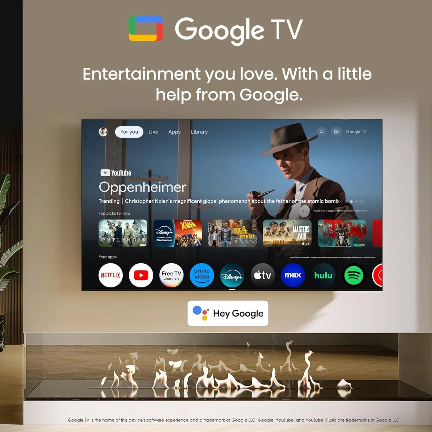 43-Inch Class QD6030G Series QLED Google Smart TV (43QD6030G, 2025 Model) - QLED, Dolby Vision, Dolby Atmos, Motion Rate 120, HDR 10+, Game Mode Plus