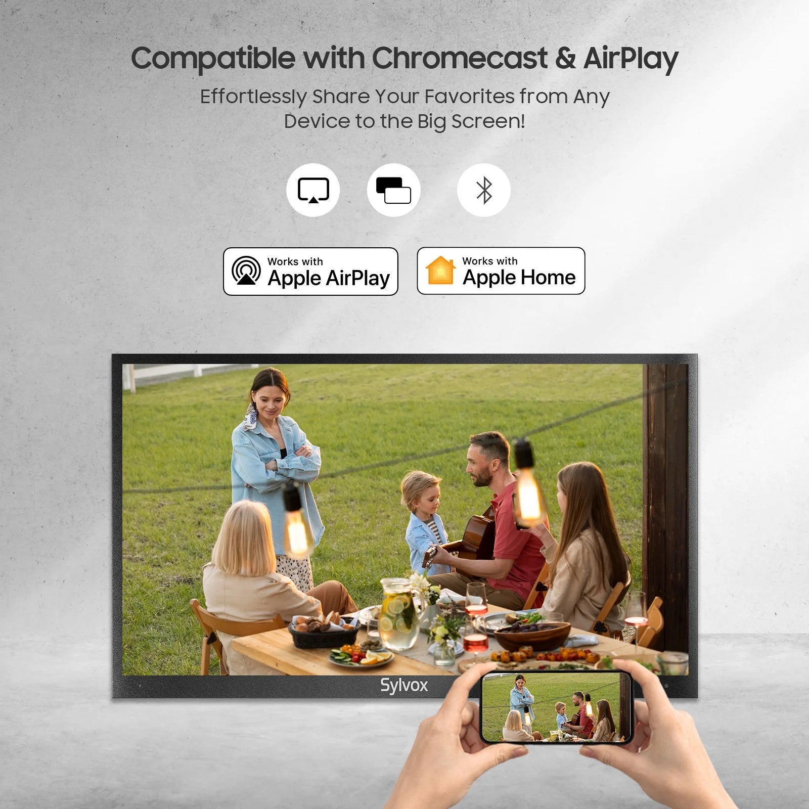 Outdoor Smart TV, 43" Google TV with Dobly Atmos, Google Assistant, 4K 1000Nits outside Television, IP55 Waterproof TV for Partial Sun (Deck Pro 2.0 NEW)