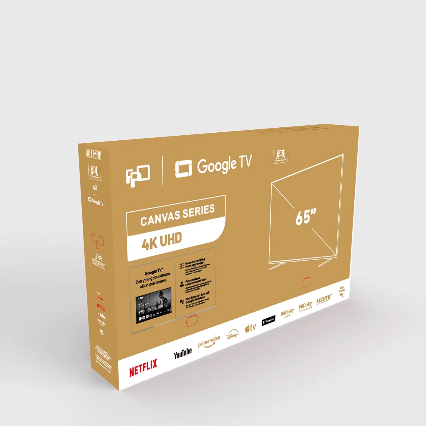 65" UHD 4K Google Smart LED TV