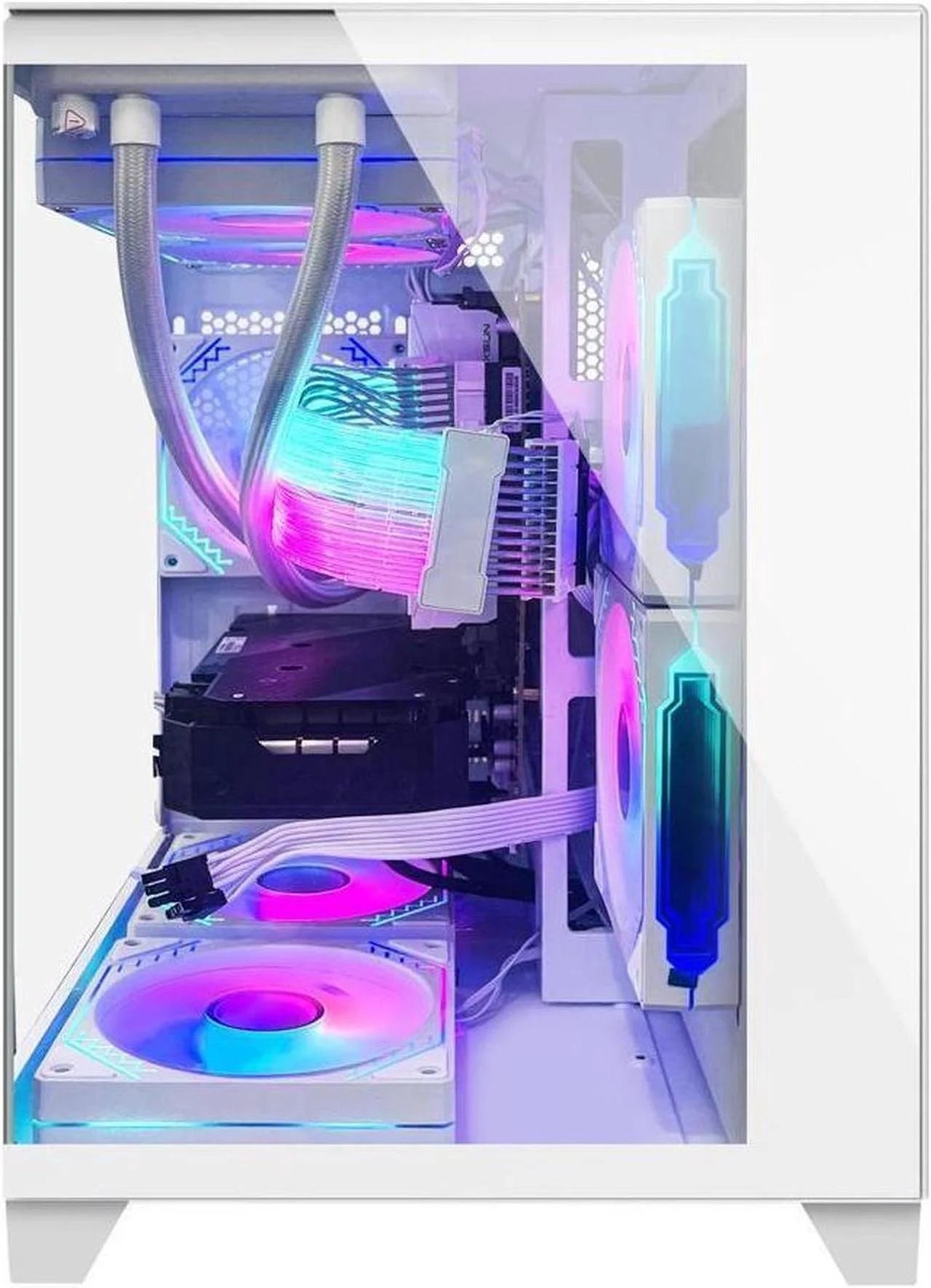 Gaming PC -AMD Ryzen 5 5600G 3.9Ghz - RTX 3060 12GB -16GB DDR4 RAM -1TB Pcie SSD -240 Liquid Cooler -WIFI &Bluetooth Ready -RGB Fans-Windows 11 Pro Desktop Computer