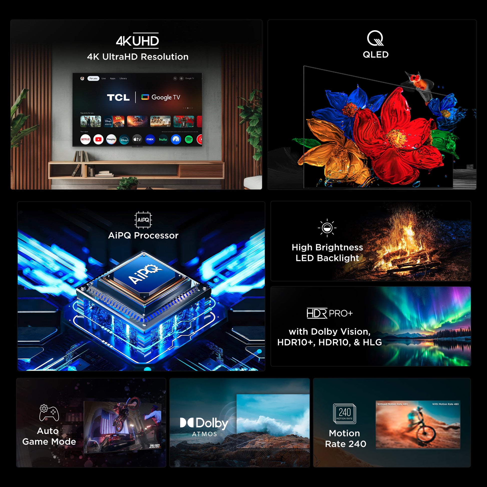 50" Q Series (NEW 2025) 4K UHD HDR QLED Smart TV with Google TV – 50Q51K