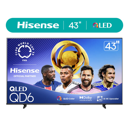 43-Inch Class QD6030G Series QLED Google Smart TV (43QD6030G, 2025 Model) - QLED, Dolby Vision, Dolby Atmos, Motion Rate 120, HDR 10+, Game Mode Plus
