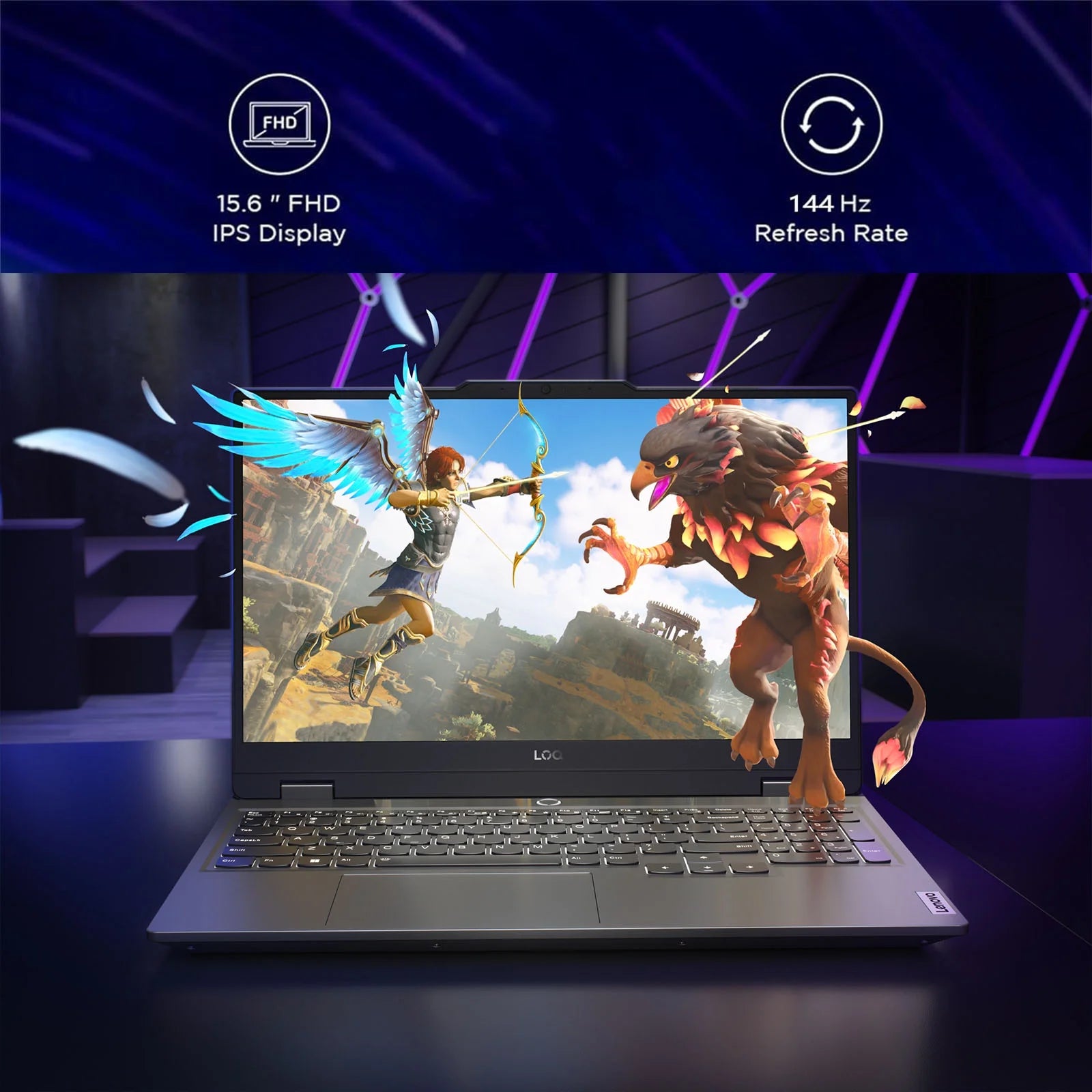 LOQ 15 Gaming Laptop - NVIDIA RTX 3050 - Intel Core I5-12450Hx Beat AMD Ryzen 7 4800H - 15.6" FHD Display 144Hz - 32GB RAM -1TB Pcie SSD -Backlit Keyboard - Windows 11 - G-SYNC