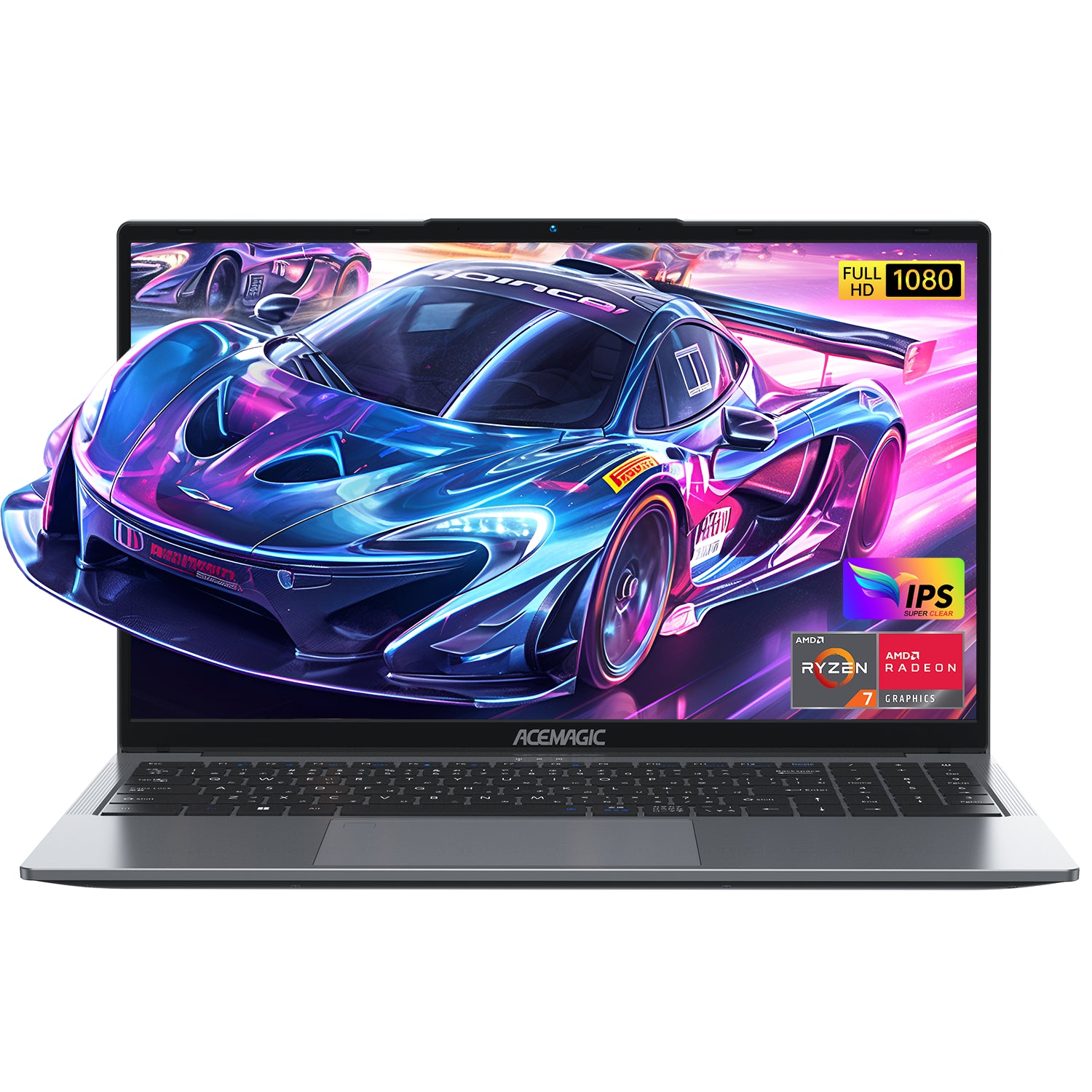15.6'' FHD Gaming Laptop AMD Ryzen 7 5700U up to 4.3Ghz 16GB DDR4 512GB SSD with Windows 11 Pro