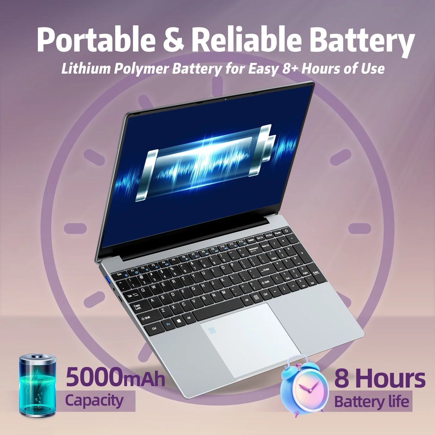 Gaming Laptop N5095, 15.6 Inch Laptop Computer, Laptops 24GB RAM 1TB Ssd,Laptops Gamer 180 Angle Opening, Fingerprint Unlock Backlit Keyboard 1920X1080 FHD IPS Wifi 5 for Student Business Work