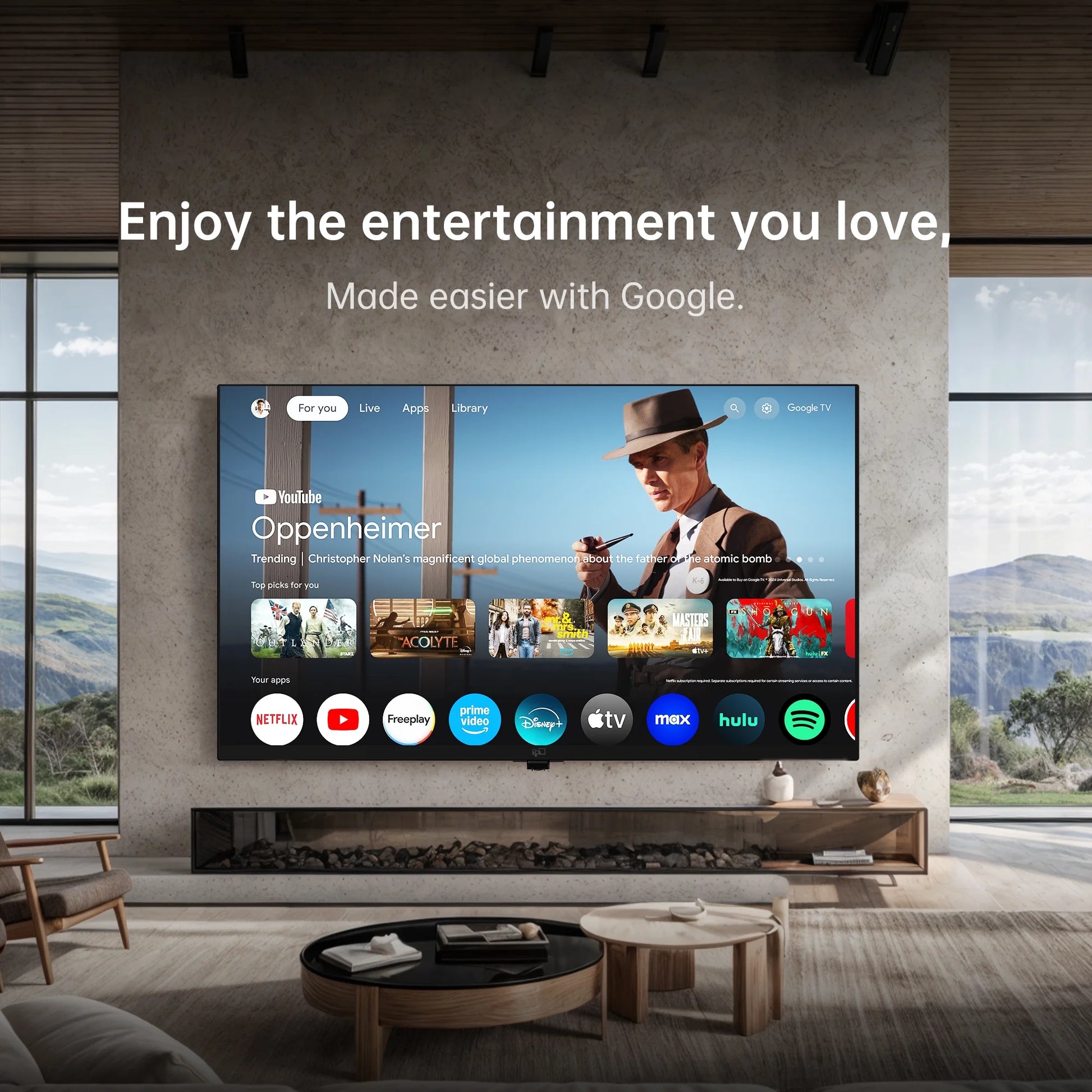 65" UHD 4K Google Smart LED TV