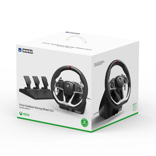 Force Feedback Racing Wheel DLX - Wheel and Pedals Set - for Microsoft Xbox One, Microsoft Xbox Series S, Microsoft Xbox Series X